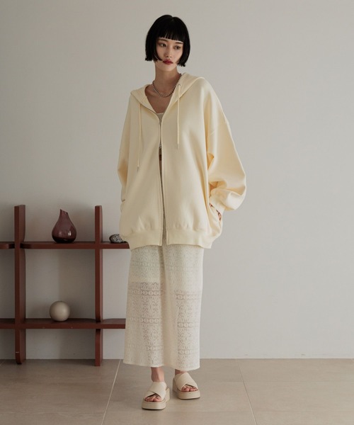 LOWRYS FARM（ローリーズファーム）の「カットレースタイトスカート　327059（スカート・レディース・ブラック/ブラウン/グリーン/アイボリー・FREE）」の18枚目の写真