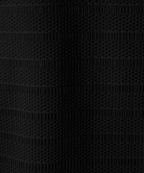 Grand PARK（グランドパーク）の「ジャガードメッシュTシャツ（Tシャツ/カットソー・メンズ・ブラック/チャコールグレー・MEDIUM/LARGE）」の12枚目の写真