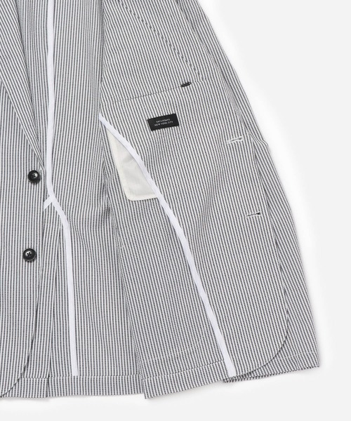 Saturdays Golf（サタデーズゴルフ）の「Seersucker  Jacket（テーラードジャケット・メンズ・ブラック系その他/ブラック・XL/L/M/S）」の10枚目の写真