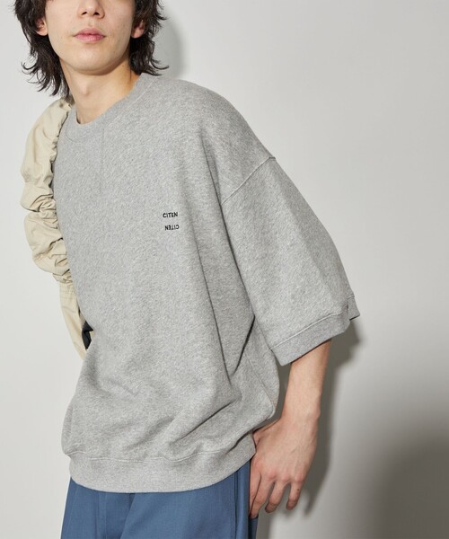 CITEN(シテン)の「<CITEN>スウェットT(Tシャツ/カットソー・メンズ・マスタード/ピンク/グレー・M/L)」の4枚目の写真