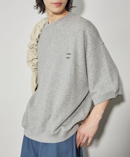CITEN(シテン)の「<CITEN>スウェットT(Tシャツ/カットソー・メンズ・マスタード/ピンク/グレー・M/L)」の5枚目の写真