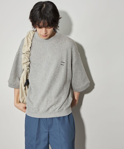 CITEN(シテン)の「<CITEN>スウェットT(Tシャツ/カットソー・メンズ・マスタード/ピンク/グレー・M/L)」の6枚目の写真