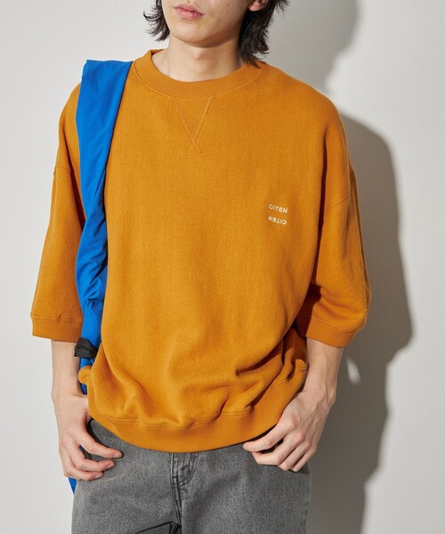 CITEN(シテン)の「<CITEN>スウェットT(Tシャツ/カットソー・メンズ・マスタード/ピンク/グレー・M/L)」の11枚目の写真