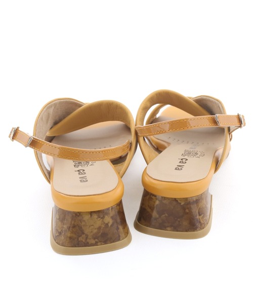 cava cava（サヴァサヴァ）の「ローヒールクロスサンダル　3720557（サンダル・レディース・ブラック/イエロー/シルバー・24.5cm/24cm/23.5cm/23cm/22.5cm）」の15枚目の写真