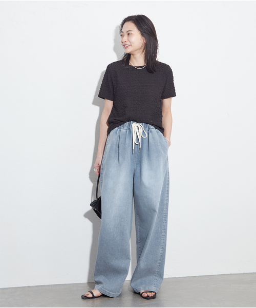 美品♡ 【接触冷感】アイシーリラックスデニム WEB限定追加2》【接触冷感】アイシーリラックスデニム（デニム