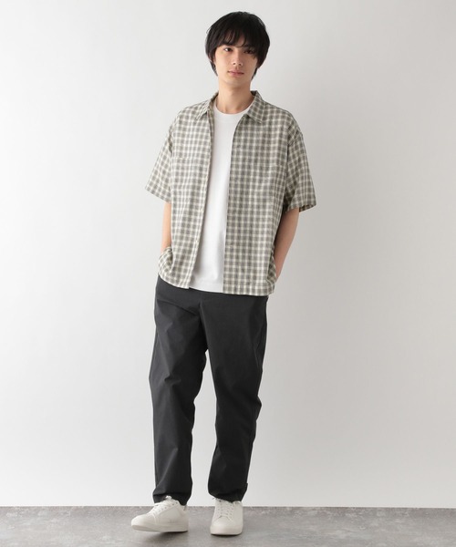 GLOBAL WORK（グローバルワーク）の「快適サマ－シャツ/パナマ/287583（シャツ/ブラウス・メンズ・アイボリー/ブラック/ネイビー・SMALL/MEDIUM/LARGE/X-LARGE）」の5枚目の写真