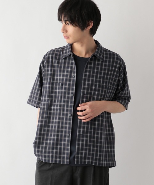 GLOBAL WORK（グローバルワーク）の「快適サマ－シャツ/パナマ/287583（シャツ/ブラウス・メンズ・アイボリー/ブラック/ネイビー・SMALL/MEDIUM/LARGE/X-LARGE）」の15枚目の写真