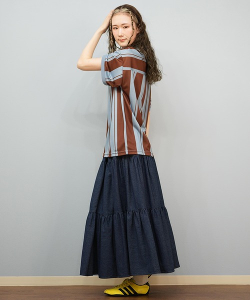 Kappa(カッパ)の「Kappa/カッパ ポロシャツ ゲームシャツ ユニセックス 215932(ポロシャツ・レディース・ピンク/ブラウン/ブラック・L/M)」の14枚目の写真