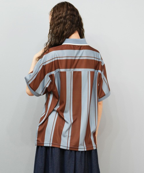Kappa(カッパ)の「Kappa/カッパ ポロシャツ ゲームシャツ ユニセックス 215932(ポロシャツ・レディース・ピンク/ブラウン/ブラック・L/M)」の12枚目の写真