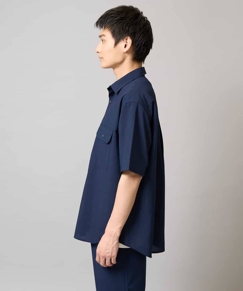 a.v.v（アーヴェヴェ）の「【速乾/イージーケア】Wポケットシャツ【夏リライト】（シャツ/ブラウス・メンズ・チャコールグレー/ネイビー/カーキ・50/48/46）」の11枚目の写真