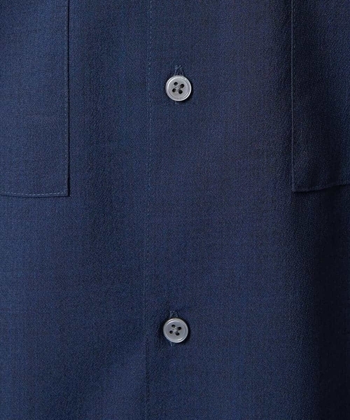 a.v.v（アーヴェヴェ）の「【速乾/イージーケア】Wポケットシャツ【夏リライト】（シャツ/ブラウス・メンズ・チャコールグレー/ネイビー/カーキ・50/48/46）」の6枚目の写真