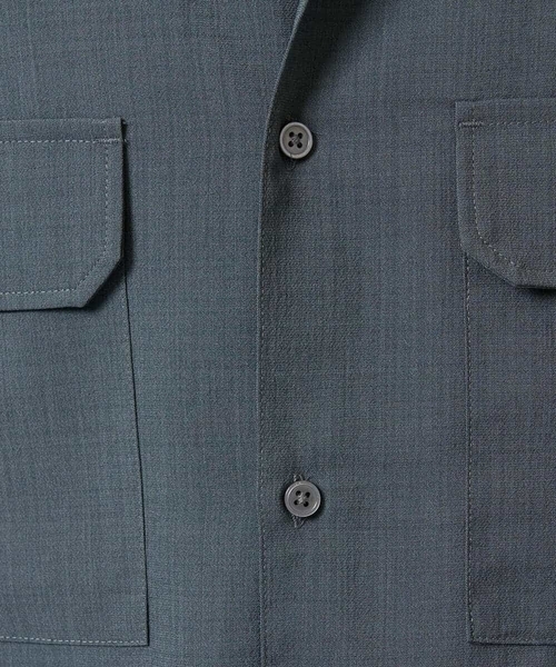 a.v.v（アーヴェヴェ）の「【速乾/イージーケア】Wポケットシャツ【夏リライト】（シャツ/ブラウス・メンズ・チャコールグレー/ネイビー/カーキ・50/48/46）」の4枚目の写真