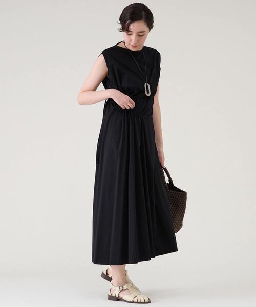 martinique(マルティニーク)の「スムースドレープワンピース(ワンピース・レディース・ブラック/キャメル・FREE)」の5枚目の写真