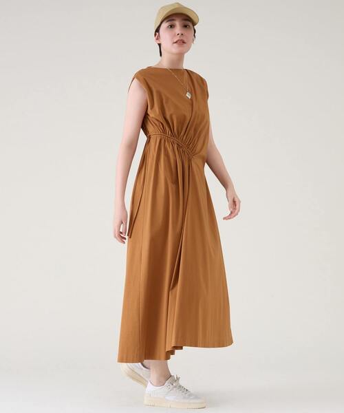 martinique(マルティニーク)の「スムースドレープワンピース(ワンピース・レディース・ブラック/キャメル・FREE)」の9枚目の写真