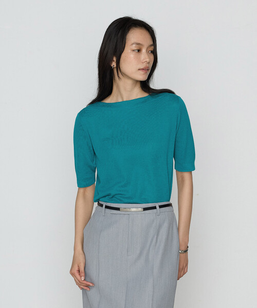 COMME CA（コムサ）の「綿アセテート プルオーバー（ニット/セーター・レディース・ブラック/ライトグレー/グリーン・9号/11号）」の3枚目の写真