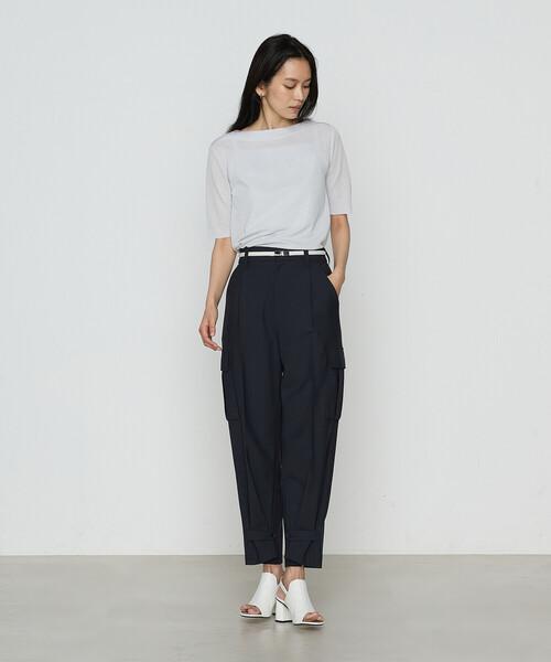 COMME CA（コムサ）の「綿アセテート プルオーバー（ニット/セーター・レディース・ブラック/ライトグレー/グリーン・9号/11号）」の5枚目の写真