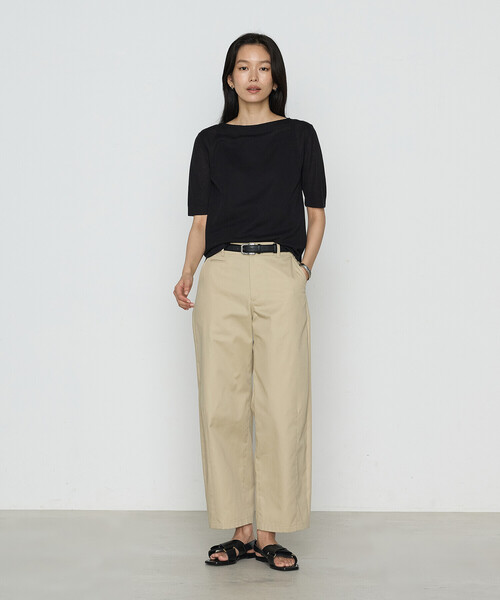 COMME CA（コムサ）の「綿アセテート プルオーバー（ニット/セーター・レディース・ブラック/ライトグレー/グリーン・9号/11号）」の7枚目の写真