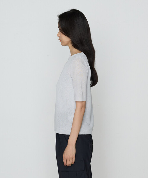 COMME CA（コムサ）の「綿アセテート プルオーバー（ニット/セーター・レディース・ブラック/ライトグレー/グリーン・9号/11号）」の13枚目の写真