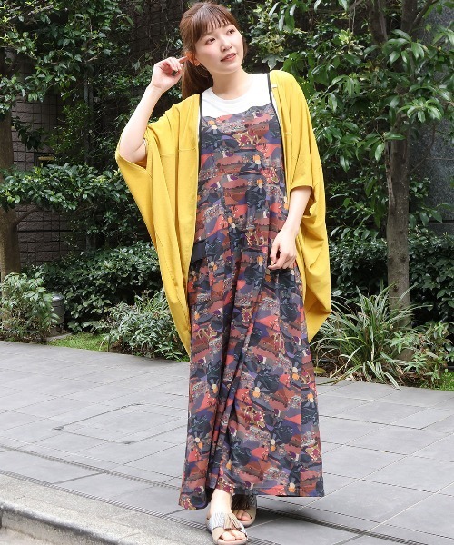 チチカカ（チチカカ）の「サラサラテレコドルマンカーディガン（カーディガン/ボレロ・レディース・マスタード/ブラック/グレー・FREE）」の6枚目の写真