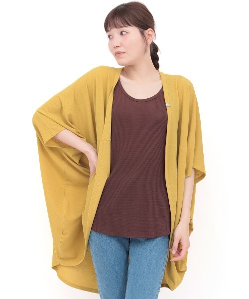 チチカカ（チチカカ）の「サラサラテレコドルマンカーディガン（カーディガン/ボレロ・レディース・マスタード/ブラック/グレー・FREE）」の10枚目の写真