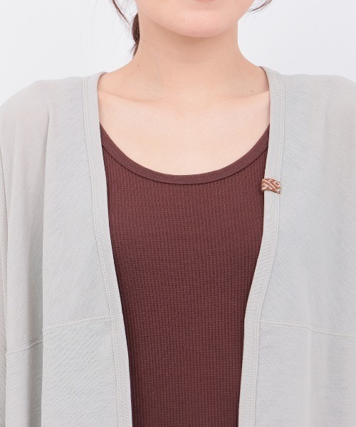 チチカカ（チチカカ）の「サラサラテレコドルマンカーディガン（カーディガン/ボレロ・レディース・マスタード/ブラック/グレー・FREE）」の13枚目の写真