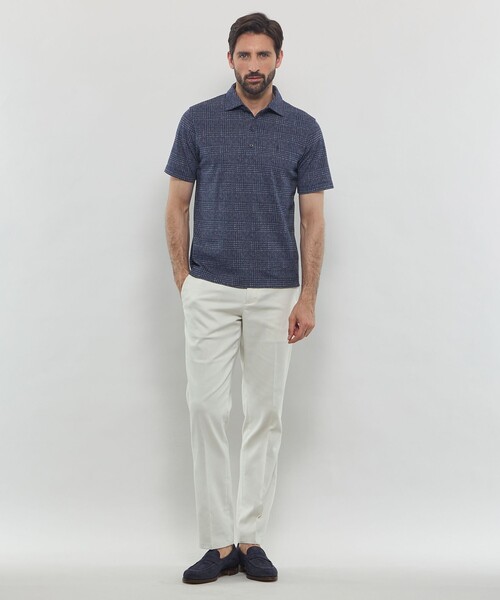 MACKINTOSH LONDON（マッキントッシュ ロンドン）の「【LEON掲載】ブライトンプリントポロシャツ（ポロシャツ・メンズ・ダークネイビー/ブラウン系その他5/グレー・XL/L/M）」の14枚目の写真