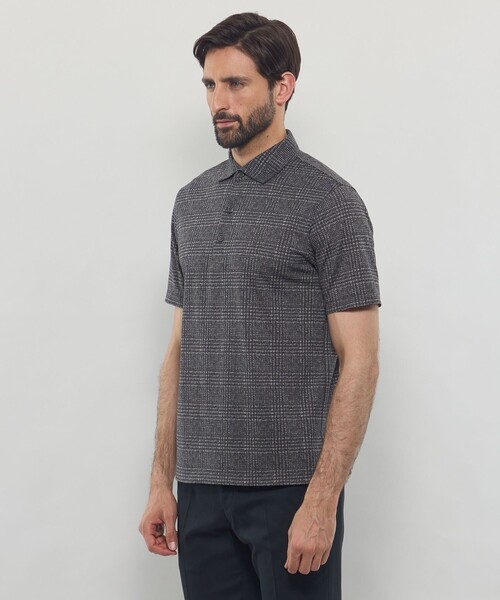 MACKINTOSH LONDON（マッキントッシュ ロンドン）の「【LEON掲載】ブライトンプリントポロシャツ（ポロシャツ・メンズ・ダークネイビー/ブラウン系その他5/グレー・XL/L/M）」の7枚目の写真