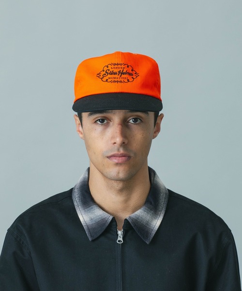 SILAS（サイラス）の「CAPITAL LETTER CAP（キャップ・メンズ・オレンジ/ブラック・ONE SIZE）」の3枚目の写真