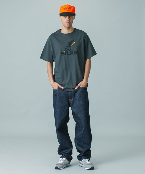 SILAS（サイラス）の「CAPITAL LETTER CAP（キャップ・メンズ・オレンジ/ブラック・ONE SIZE）」の6枚目の写真