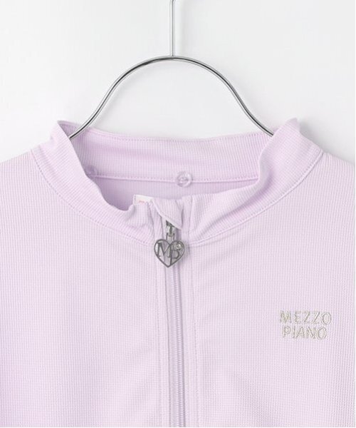 mezzo piano(メゾピアノ)の「UVカット ZIPパーカ(パーカー・キッズ・カラフル/ラベンダー・110cm/140cm/130cm/120cm/100cm/90cm)」の7枚目の写真
