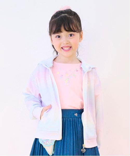 mezzo piano(メゾピアノ)の「UVカット ZIPパーカ(パーカー・キッズ・カラフル/ラベンダー・110cm/140cm/130cm/120cm/100cm/90cm)」の17枚目の写真