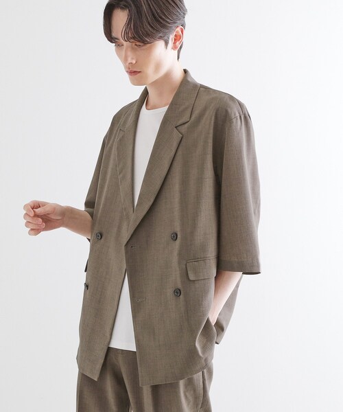 【あげあげ】52点セット セール】【セットアップ 2点セット】ダブルテーラード半袖