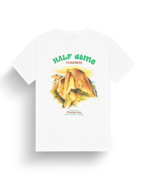 PICTURE ORGANIC CLOTHING(ピクチャーオーガニッククロージング)の「【PICTURE/ピクチャー】D&S HALF DOME TEE ワンポイント バックプリント Tシャツ(Tシャツ/カットソー・メンズ・ホワイト・LARGE/MEDIUM)」の1枚目の写真