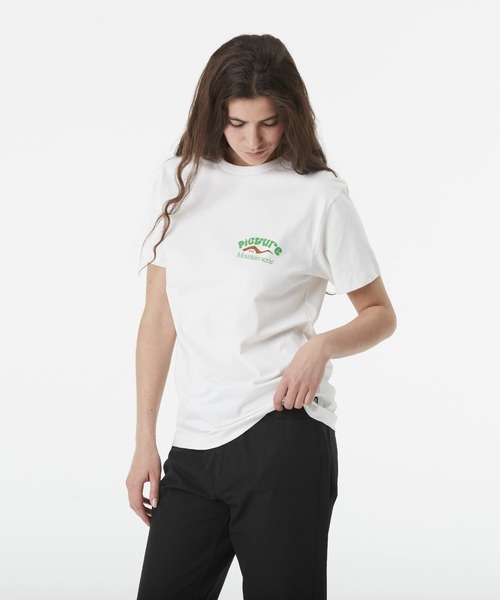 PICTURE ORGANIC CLOTHING(ピクチャーオーガニッククロージング)の「【PICTURE/ピクチャー】D&S HALF DOME TEE ワンポイント バックプリント Tシャツ(Tシャツ/カットソー・メンズ・ホワイト・LARGE/MEDIUM)」の4枚目の写真