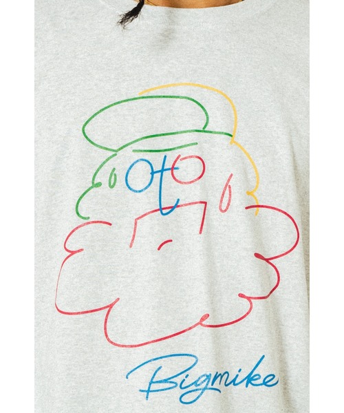 BIG MIKE(ビッグマイク)の「BIG MIKE ビッグマイク/ ハンディング オジサン 半袖プリント Tシャツ // 102528401(Tシャツ/カットソー・メンズ・ブラック/ホワイト/アッシュ・MEDIUM/LARGE/X-LARGE)」の11枚目の写真