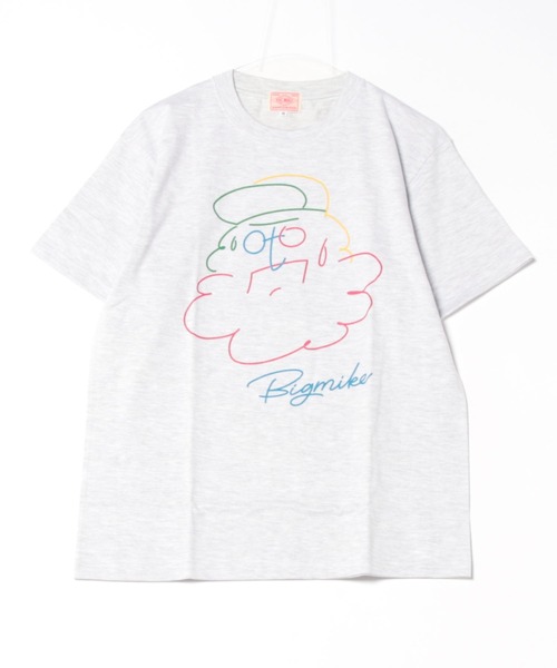 BIG MIKE(ビッグマイク)の「BIG MIKE ビッグマイク/ ハンディング オジサン 半袖プリント Tシャツ // 102528401(Tシャツ/カットソー・メンズ・ブラック/ホワイト/アッシュ・MEDIUM/LARGE/X-LARGE)」の8枚目の写真