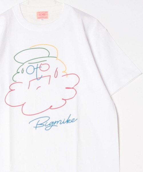 BIG MIKE(ビッグマイク)の「BIG MIKE ビッグマイク/ ハンディング オジサン 半袖プリント Tシャツ // 102528401(Tシャツ/カットソー・メンズ・ブラック/ホワイト/アッシュ・MEDIUM/LARGE/X-LARGE)」の9枚目の写真