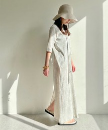 新品未使用　Whim Gazette ウィムガゼット　ストライプワンピース Whim Gazette（ウィムガゼット）の「【THE PAUSE】リネン