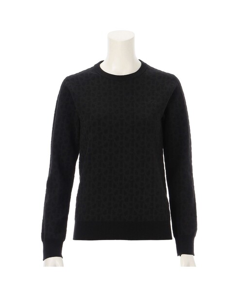 Felisi Golf(tF[WSt)Felisi GolfitF[W Stj mE[N[lbNjbg WS MERINO MONOGRAM CREW NECK KNIT(jbg/Z[^[)