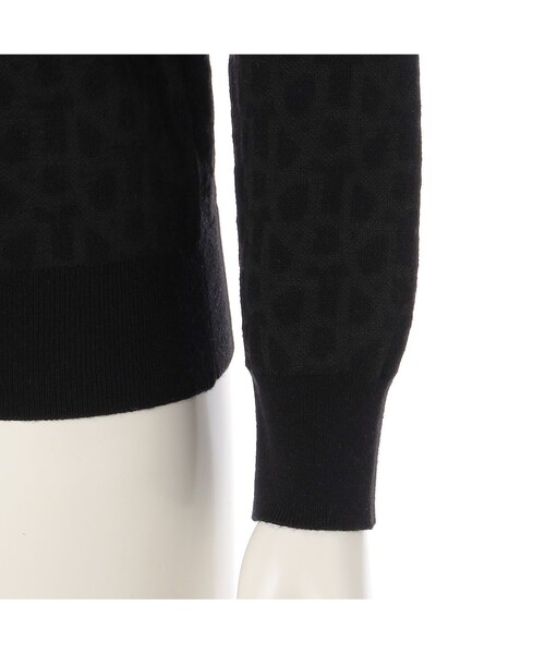 Felisi Golf(フェリージゴルフ)の「Felisi Golf(フェリージ ゴルフ) メリノウールクルーネックニット WS MERINO MONOGRAM CREW NECK KNIT(ニット/セーター・レディース・ネイビー/グレー/ブラック・M/S)」の6枚目の写真