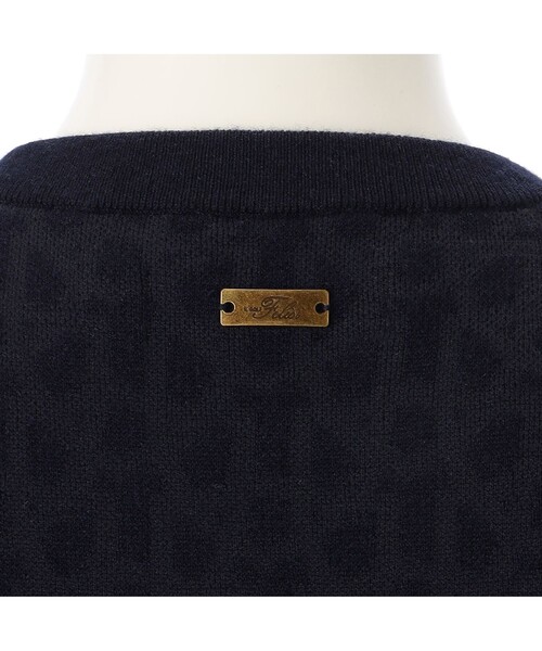 Felisi Golf(フェリージゴルフ)の「Felisi Golf(フェリージ ゴルフ) メリノウールクルーネックニット WS MERINO MONOGRAM CREW NECK KNIT(ニット/セーター・レディース・ネイビー/グレー/ブラック・M/S)」の15枚目の写真