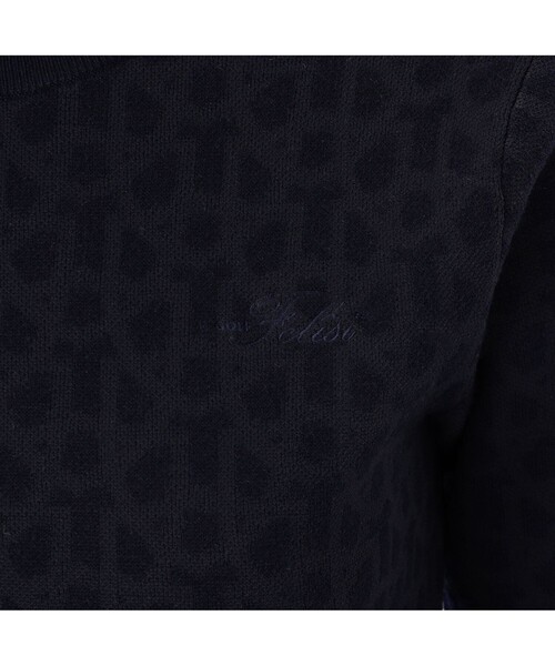 Felisi Golf(フェリージゴルフ)の「Felisi Golf(フェリージ ゴルフ) メリノウールクルーネックニット WS MERINO MONOGRAM CREW NECK KNIT(ニット/セーター・レディース・ネイビー/グレー/ブラック・M/S)」の16枚目の写真