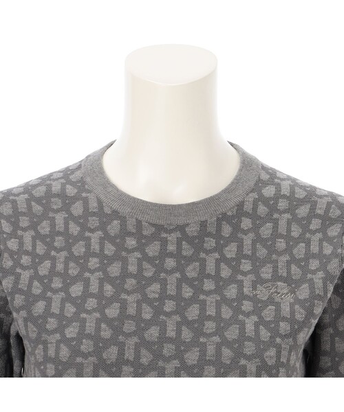 Felisi Golf(フェリージゴルフ)の「Felisi Golf(フェリージ ゴルフ) メリノウールクルーネックニット WS MERINO MONOGRAM CREW NECK KNIT(ニット/セーター・レディース・ネイビー/グレー/ブラック・M/S)」の19枚目の写真