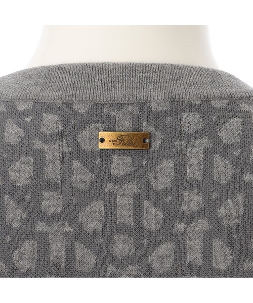 Felisi Golf(フェリージゴルフ)の「Felisi Golf(フェリージ ゴルフ) メリノウールクルーネックニット WS MERINO MONOGRAM CREW NECK KNIT(ニット/セーター・レディース・ネイビー/グレー/ブラック・M/S)」の22枚目の写真