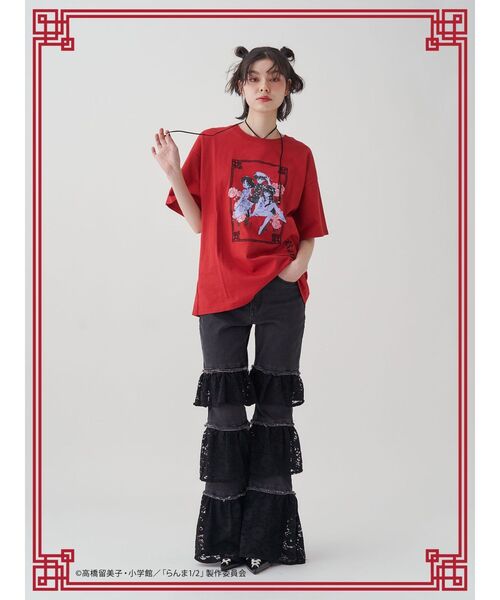 tシャツ 「TVアニメ「らんま1/2」jouetie」チャイナグラフィックTシャツ レディース jouetie tシャツ 「TVアニメ「らんま1/2」jouetie」チャイナ