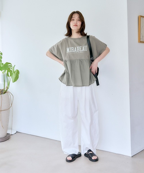 クリーニング済 ブルネロクチネリ 半袖 異素材ドッキング シャツ カットソー L CATEGORY ブルネロクチネリ BRUNELLO CUCINELLI | YOKOAUNTY