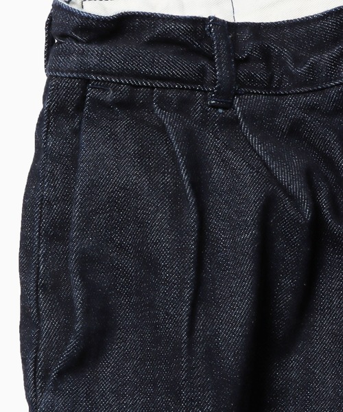 ROOPTOKYO(ループトウキョウ)の「BONNY WOVEN/ボニーウーブン TUCK PANTS/デニムパンツ(デニムパンツ・レディース・ネイビー・3)」の7枚目の写真