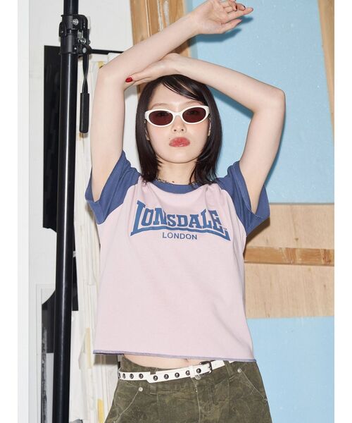 LONSDALE×jouetie】ラグランTシャツ（Tシャツ/カットソー