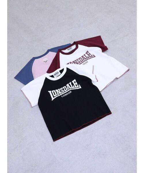 tシャツ 「LONSDALE×jouetie」ラグランTシャツ レディース jouetie tシャツ 「LONSDALE×jouetie」ラグランTシャツ