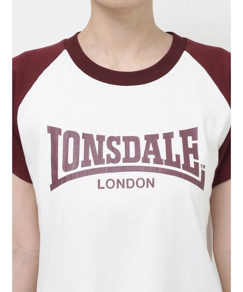 tシャツ 「LONSDALE×jouetie」ラグランTシャツ レディース jouetie tシャツ 「LONSDALE×jouetie」ラグランTシャツ